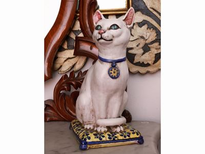Gatto in Terracotta Invetriata, Meiselman