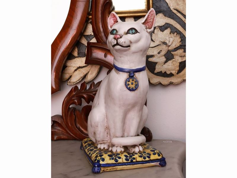 Gatto in Terracotta Invetriata, Meiselman