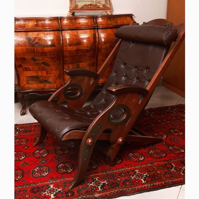 Poltrona a Sdraio in Teak