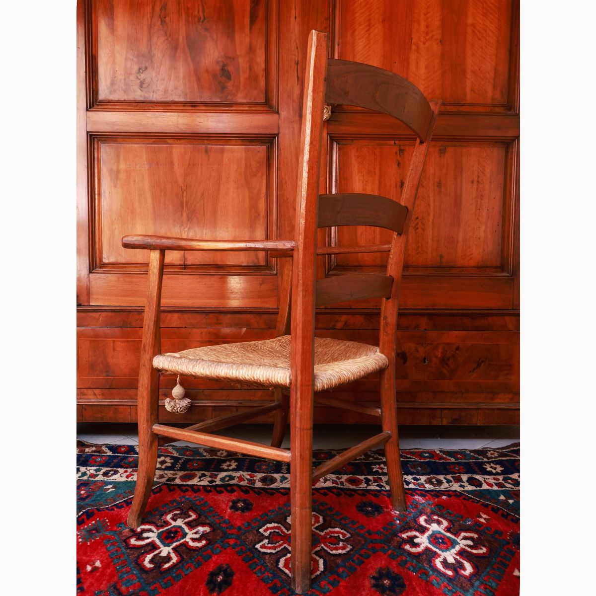 Poltroncina Rustica in Rovere ed Altre Essenze