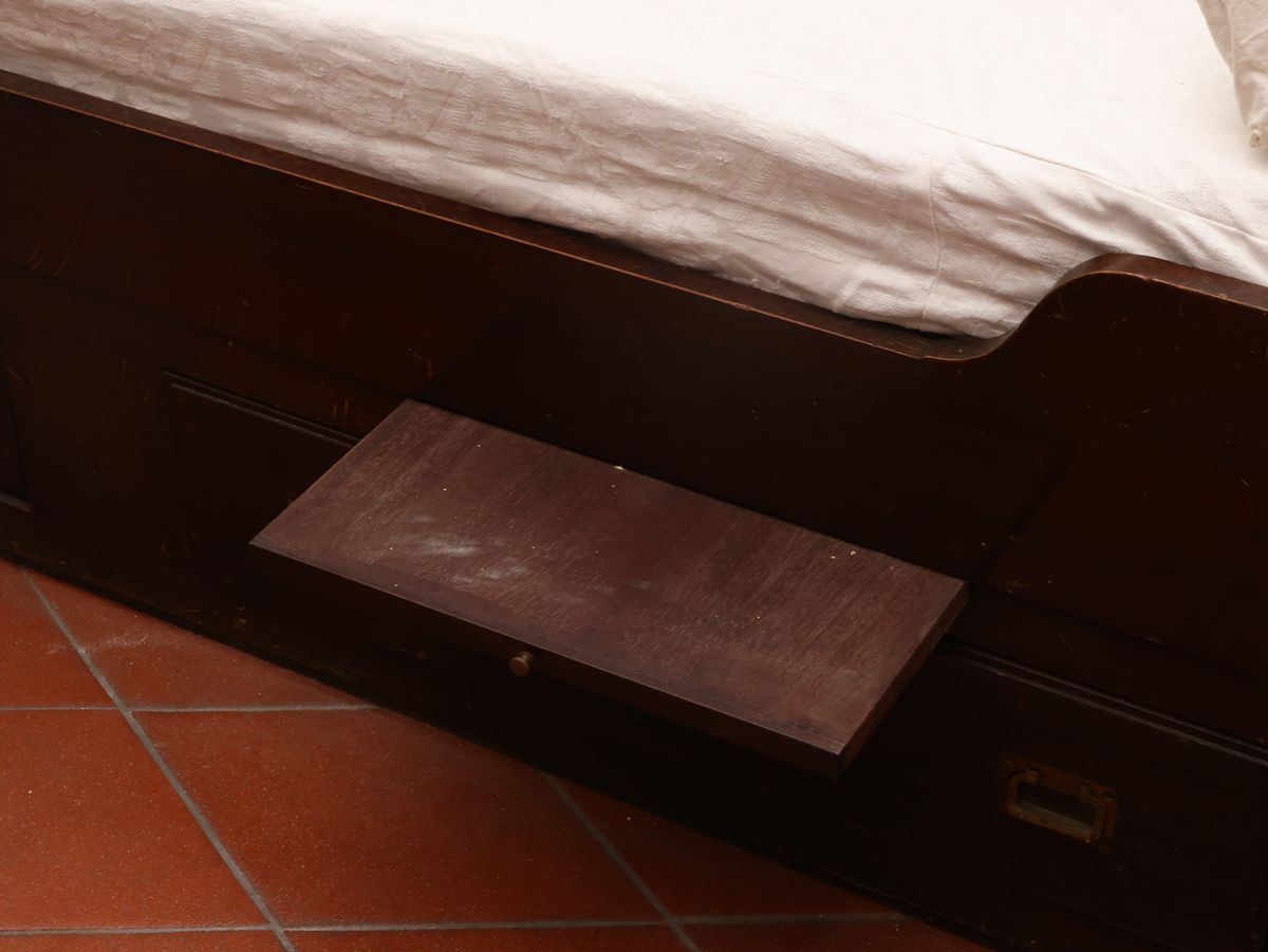 Letto Singolo in Teak in Stile Marino