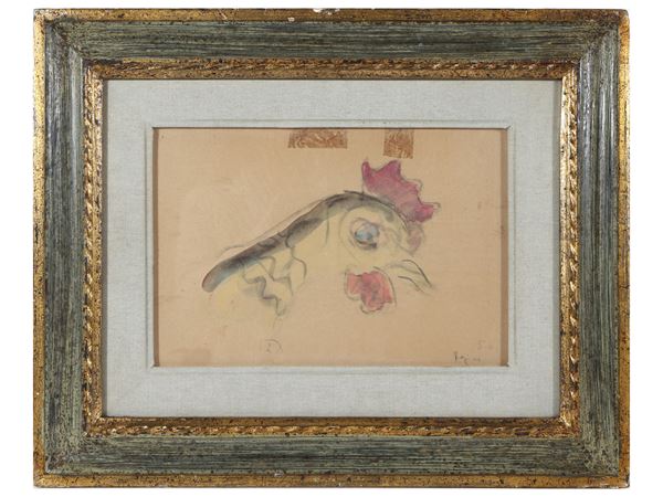 Enzo Pregno : Rooster 1950  - Auction The classic house. Timeless style - Maison Bibelot - Casa d'Aste Firenze - Milano