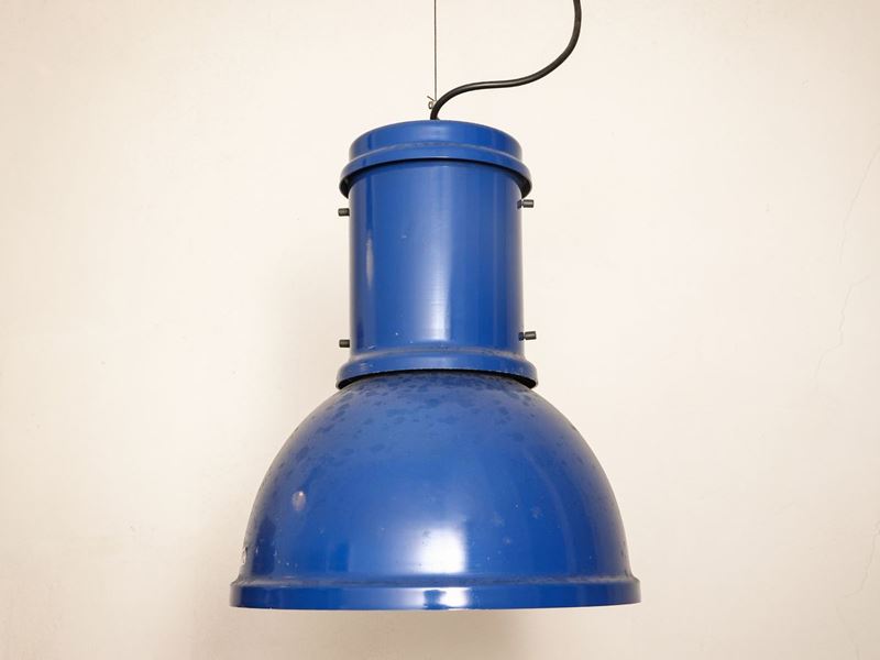 Coppia di Lampade a Sospesione in Metallo Lampadra di Candle, Fontana Arte