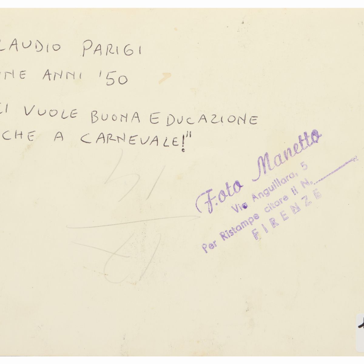 Claudio Parigi - Due Fotografie: Domani C'è L'allenamento e Ci Vuole Buona Educazione Anche a Car...
