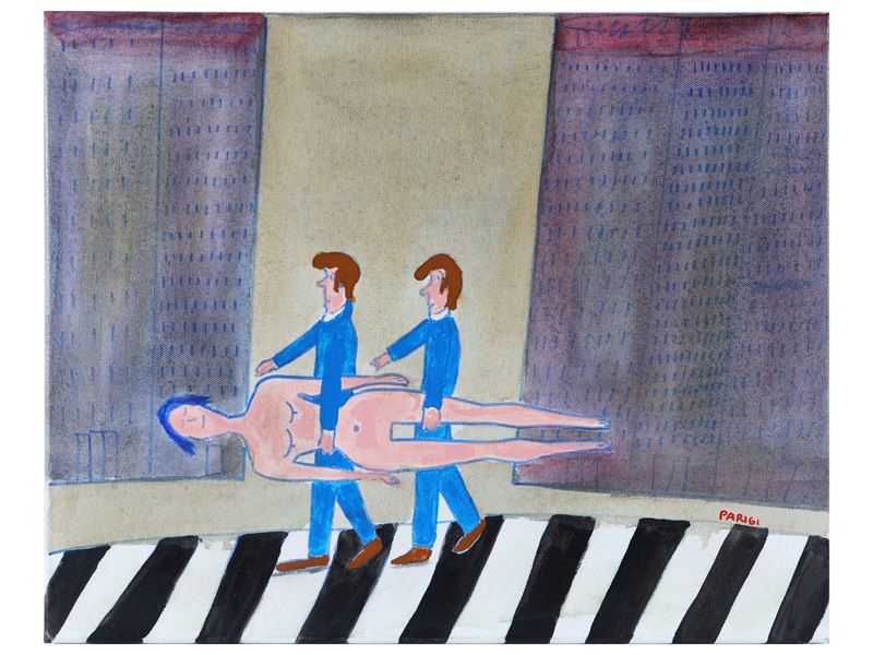 Claudio Parigi - Due Aspiranti Toy-boys con la Bambola Gonfiabile 2021