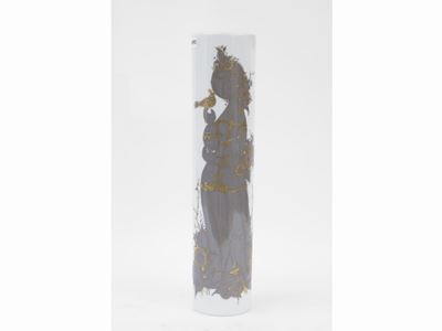 Vaso a Cilindro in Porcellana, Bjorn Wiinblad per Rosenthal