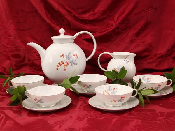 Porcelain tea service, Guido Andlovitz for Verbano Laveno