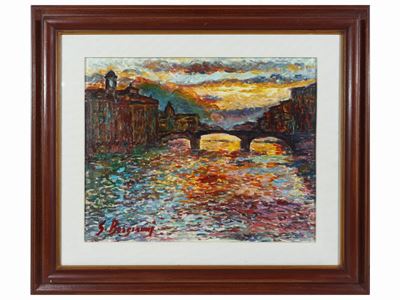 Tramonto Sull'arno