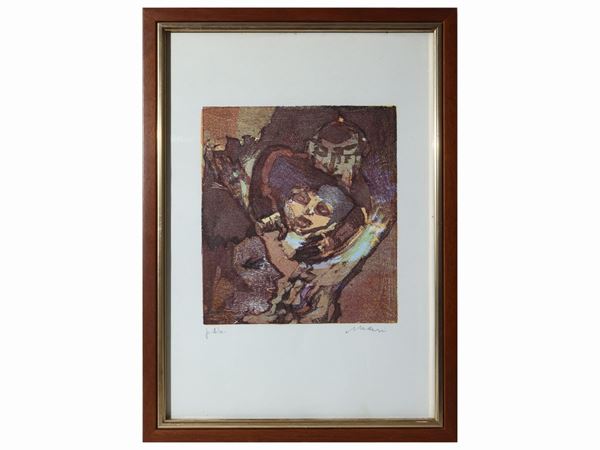 Due litografie: Orfeo Tamburi e Mino Maccari