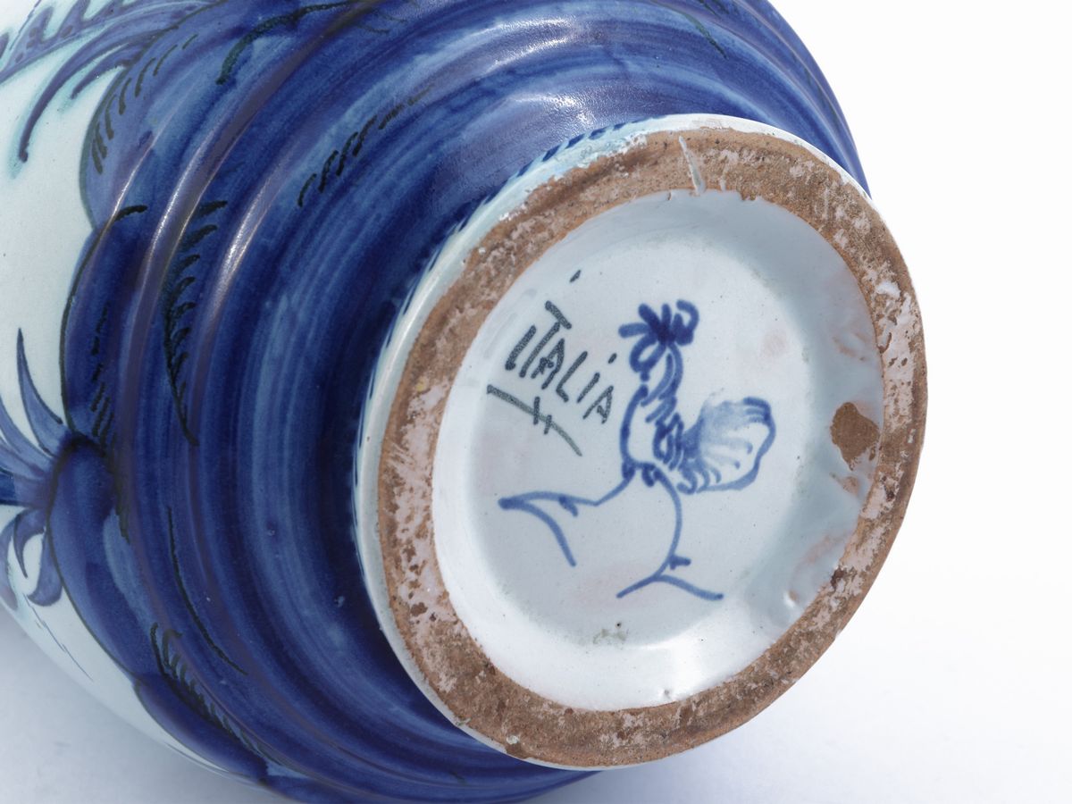 Vaso da Farmacia in Terracotta Smaltata, Cantagalli