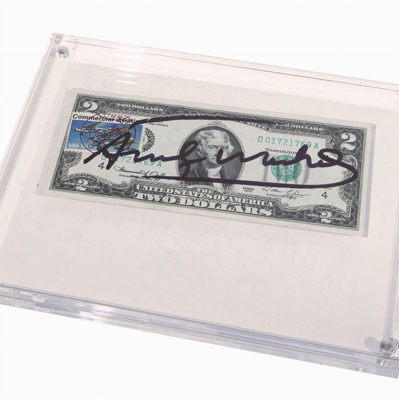 Andy Warhol - Two Dollars Thomas Jefferson, 1976