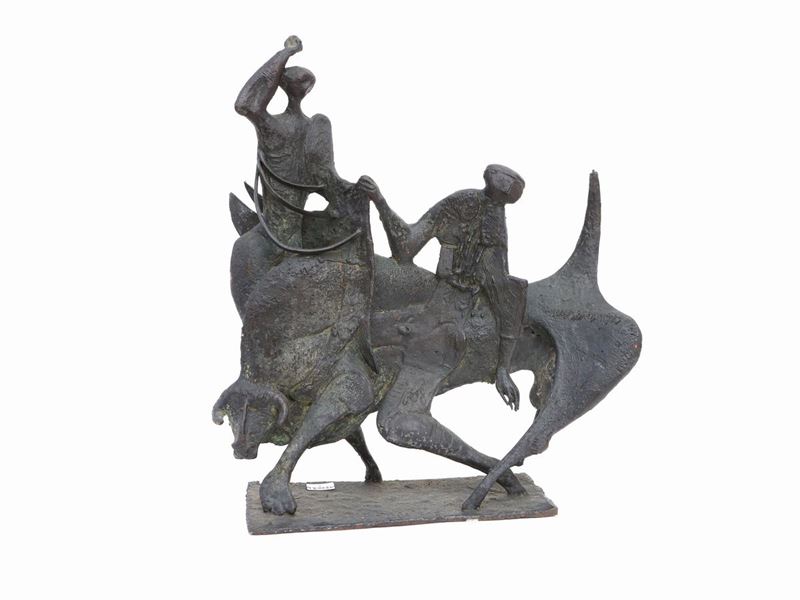 Plinio Tammaro - Scena di Tauromachia 1963