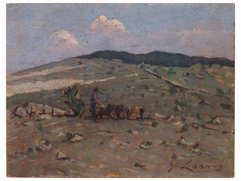 Giovanni Lomi - Pascolo su Carso
