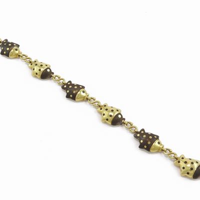 Bracciale Faraone in Oro Giallo e Acciaio
