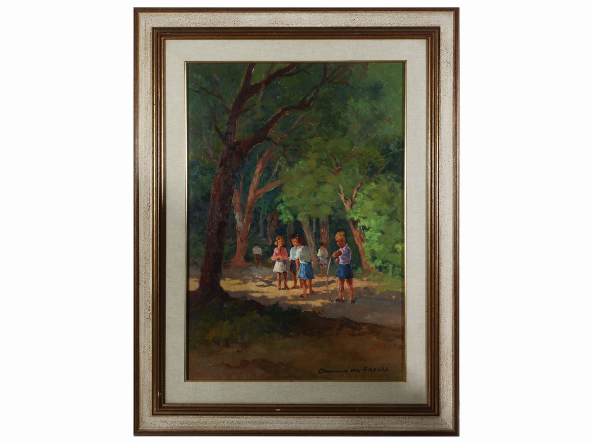Claudio da Firenze - Bambini nel Bosco - Buttero a Cavallo