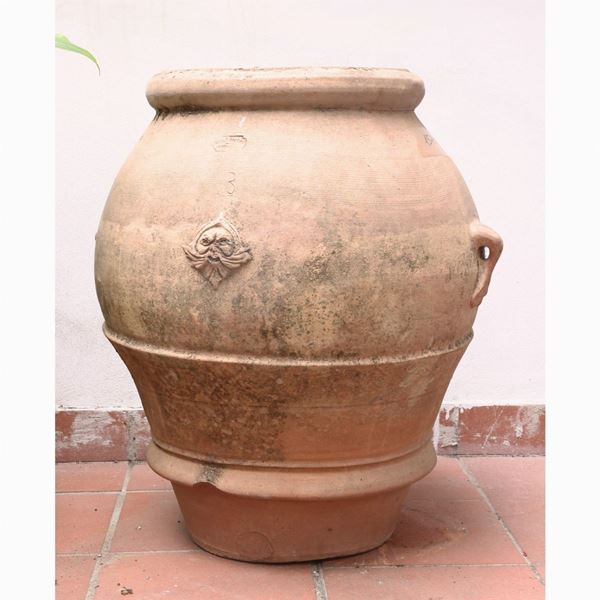 Oil jar made of Galestro earth, Carlo Sannini, Impruneta