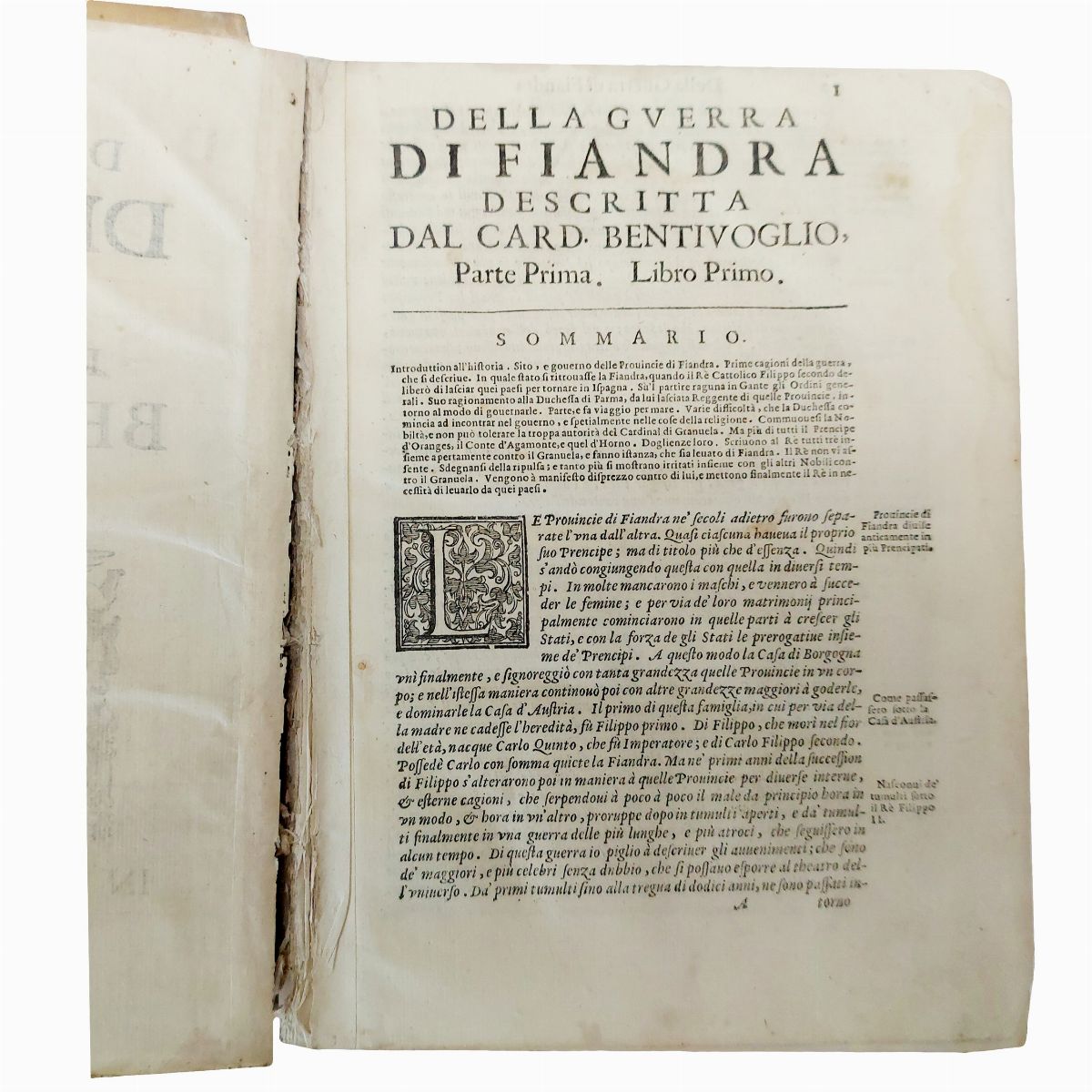 Della Guerra di Fiandra Descritta dal Cardinal Bentivoglio
