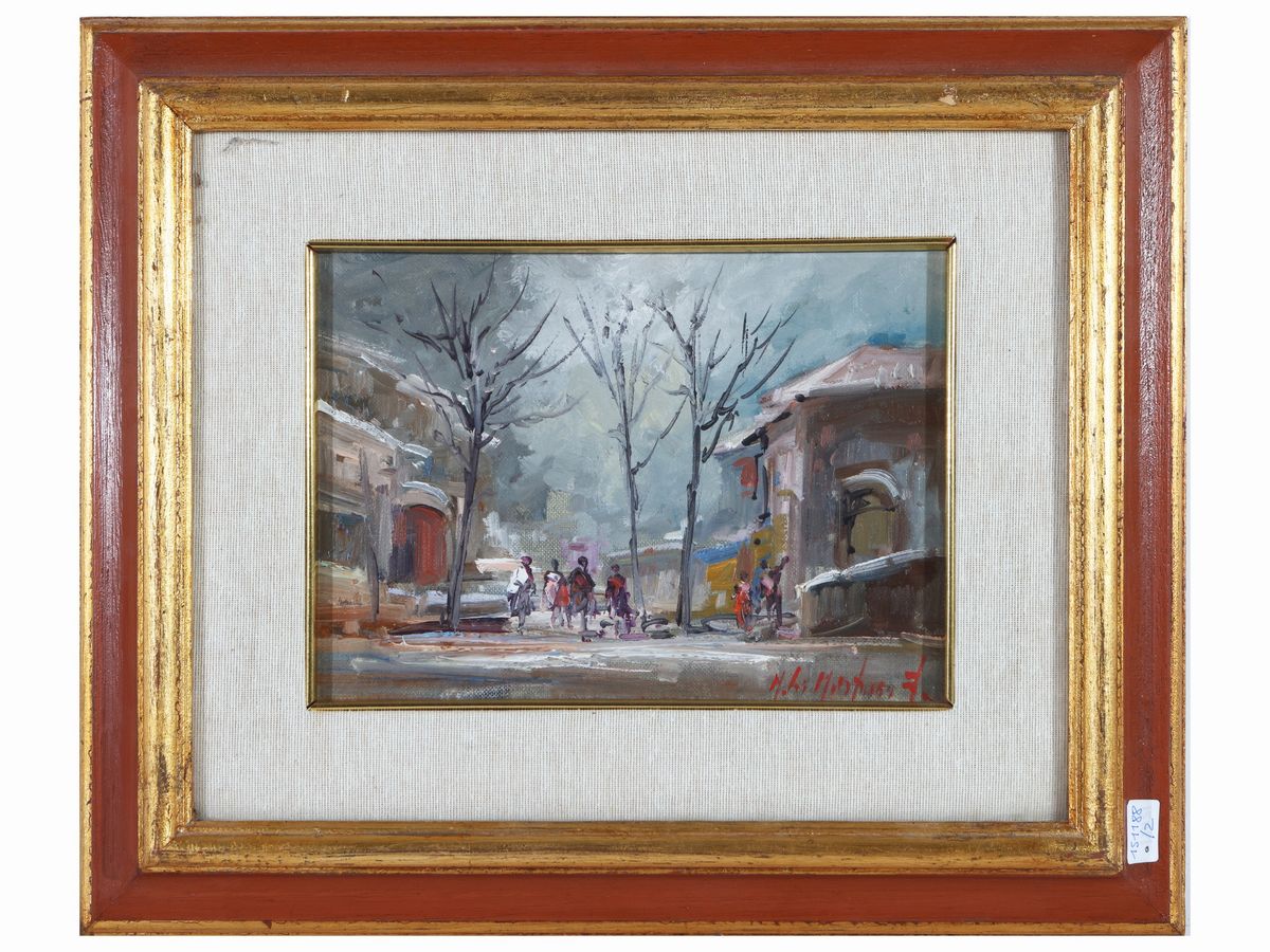 Norberto Martini - Mercatino - Acorcio di Piazza con Personaggi