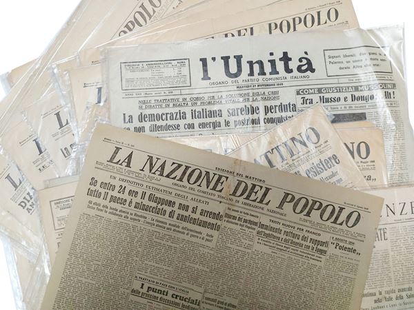 La Nazione del Popolo, scattered booklets, years 1944-1946