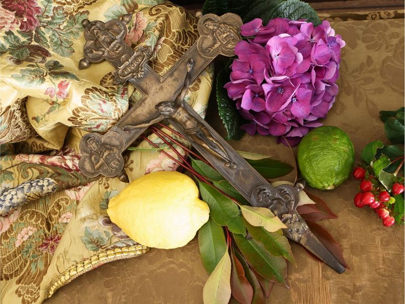 Croce Astile in Bronzo