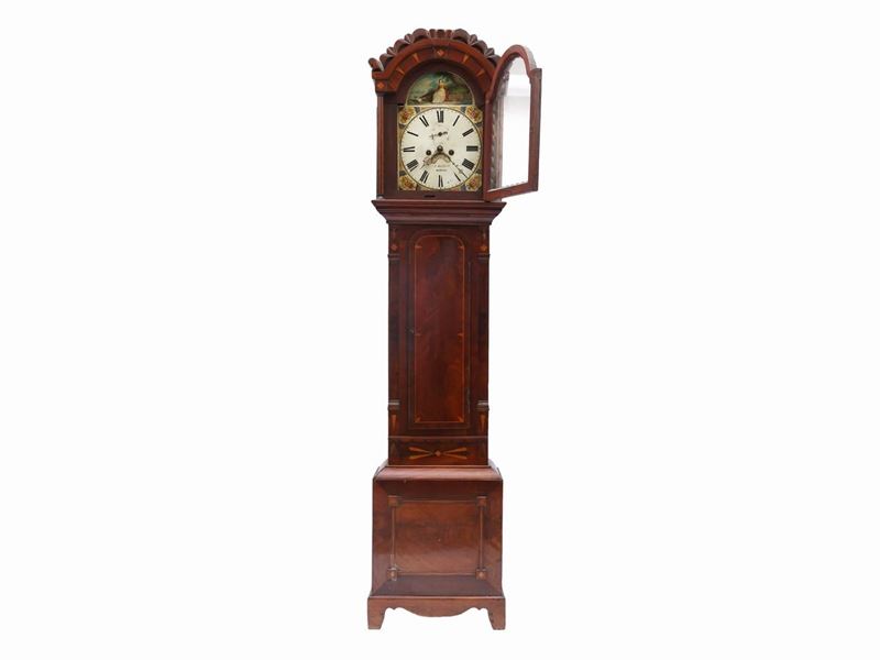 Orologio a Torre in Mogano ed Altre Essenze