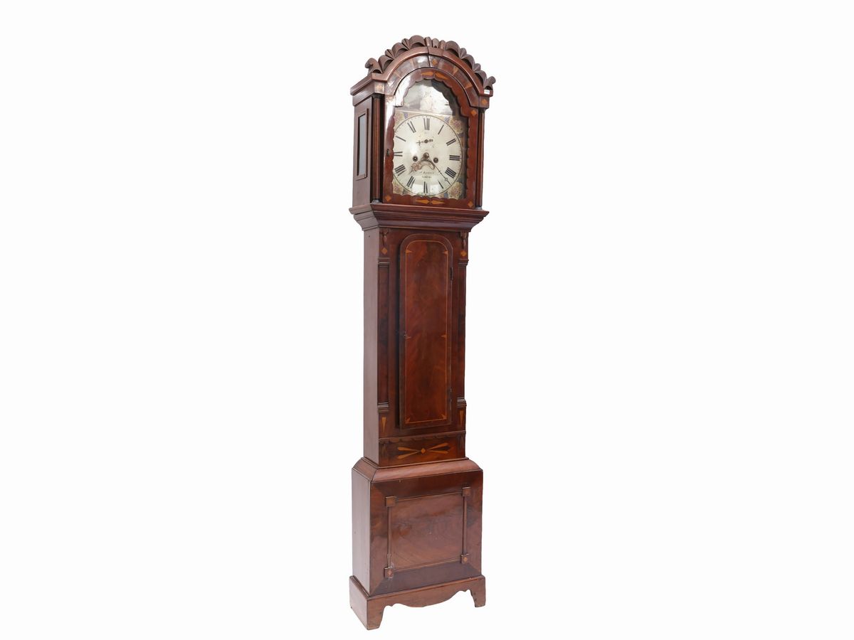Orologio a Torre in Mogano ed Altre Essenze