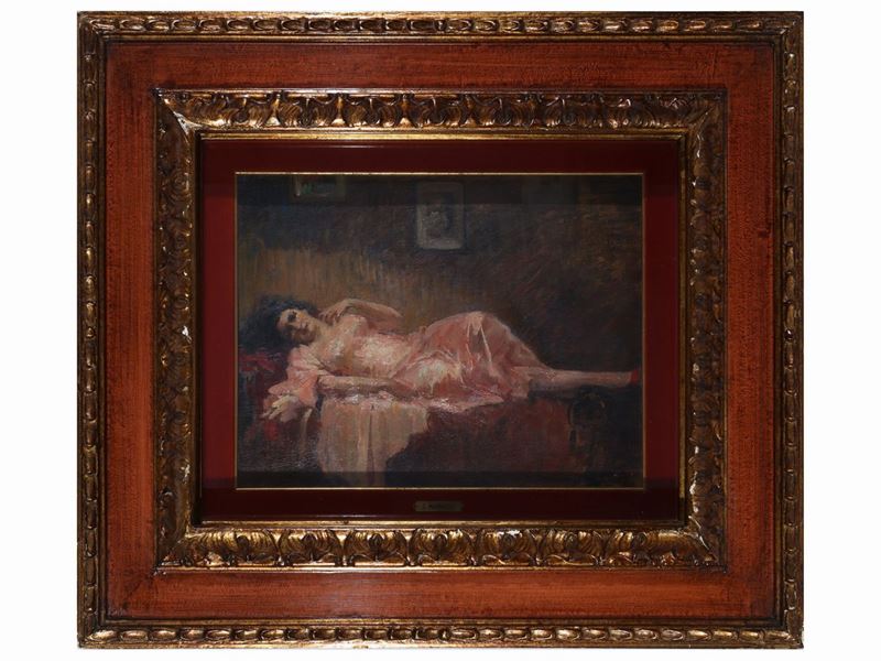 Cipriano Mannucci - Donna Sdraiata