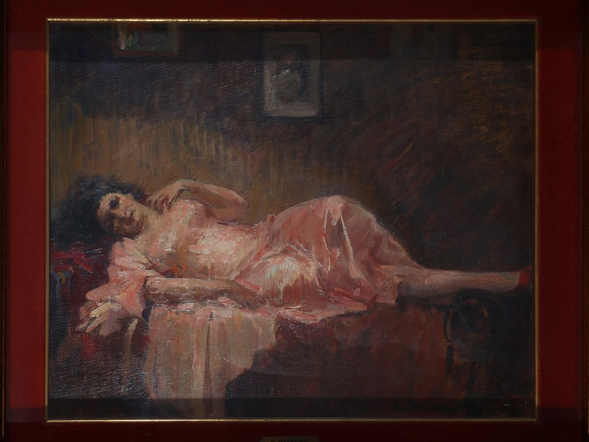 Cipriano Mannucci - Donna Sdraiata