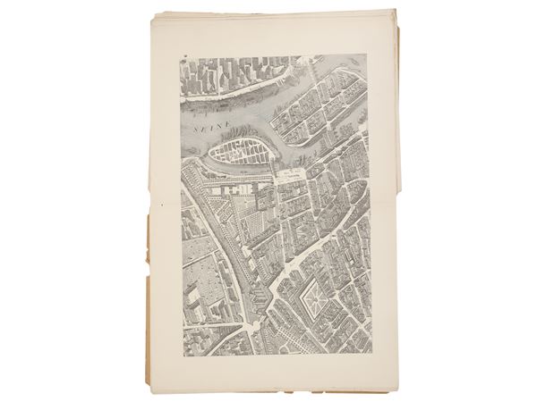 Paris au XVIIIe siècle. Plan de Paris en 20 planches
