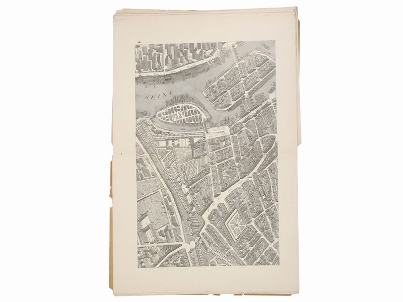 Paris Au Xviiie Siècle. Plan De Paris En 20 Planches