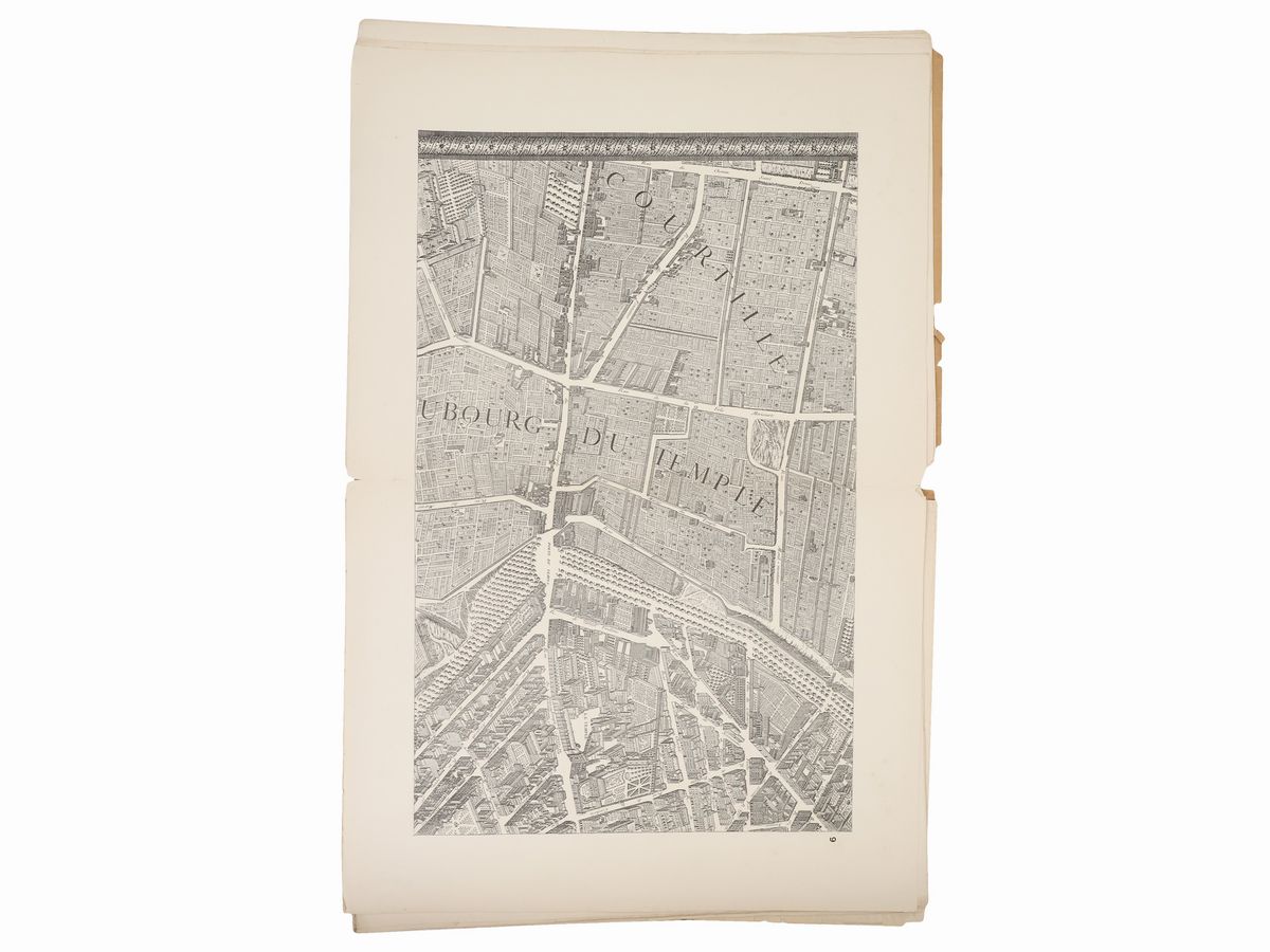 Paris Au Xviiie Siècle. Plan De Paris En 20 Planches