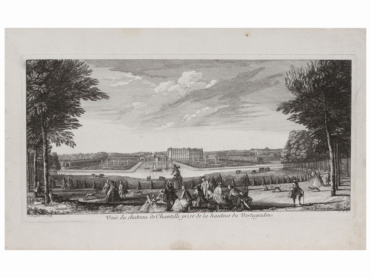 Jacques Rigaud - Quattro Vedute di Chantilli