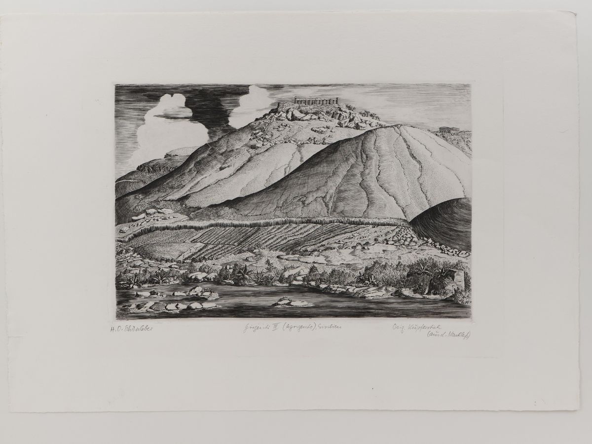 Hans Otto Schönleber - Vedute di Girgenti (agrigento)