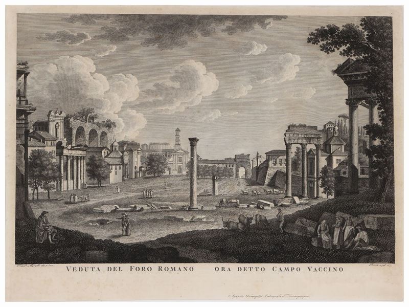 Francesco Morelli - Veduta del Foro Romano Ora Detto Campo Vaccino