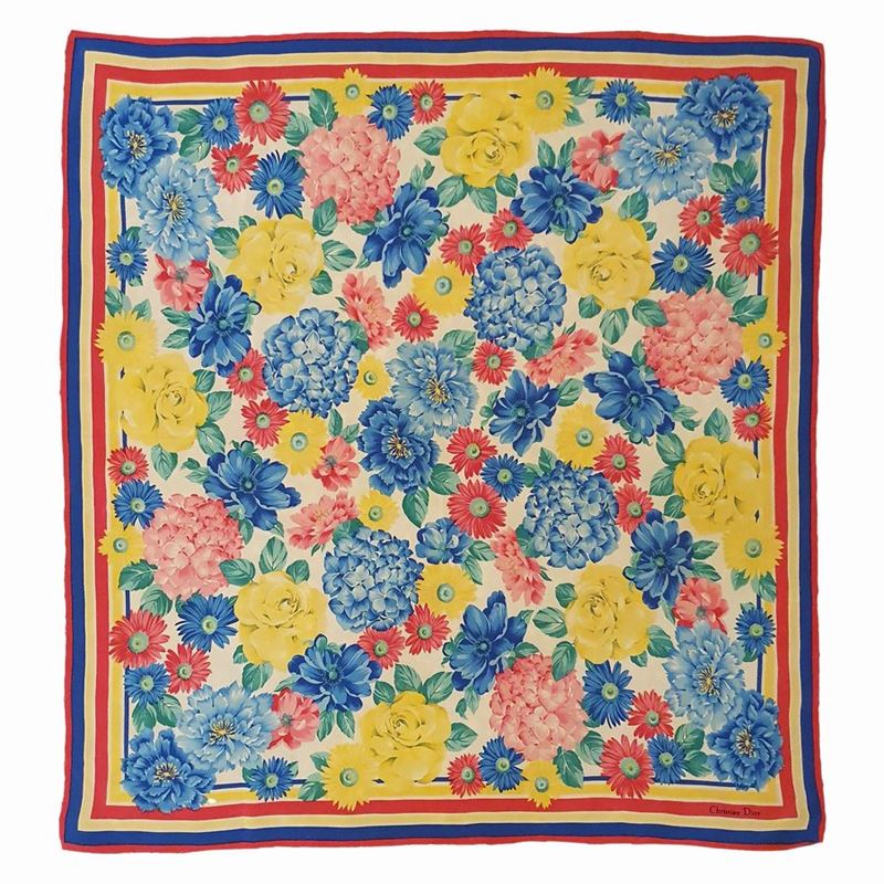 Christian Dior Foulard a Fiori
