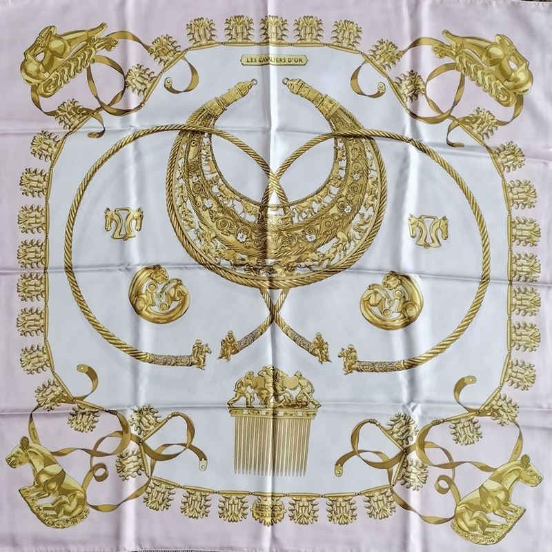 Hermès Foulard "les Cavalier D'or" Vladimir Rybaltchenko