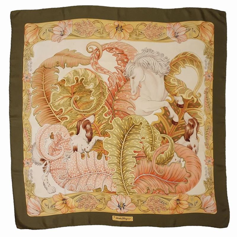 Salvatore Ferragamo Foulard in Seta