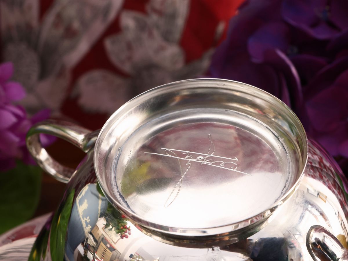 Servizio di Tazze da Consommé in Argento, Teghini Firenze