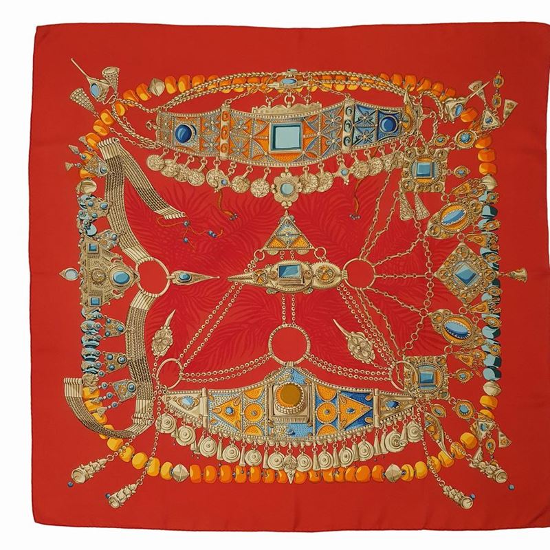 Hermès Foulard "terre Prescieuses" di Annie Faivre