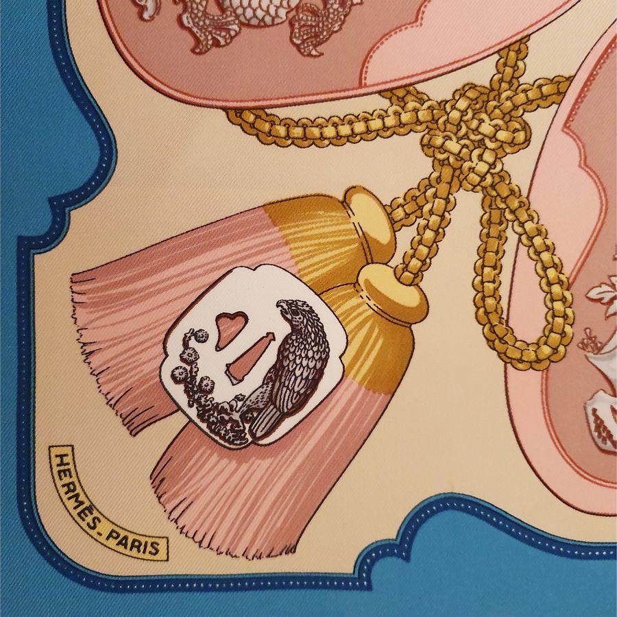 Hermès Sciarpina da Collo "tsubas" di Christiane Vauzelles