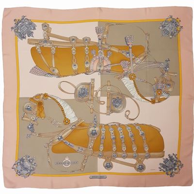 Hermès Foulard "harnais De Cour" di Ledoux