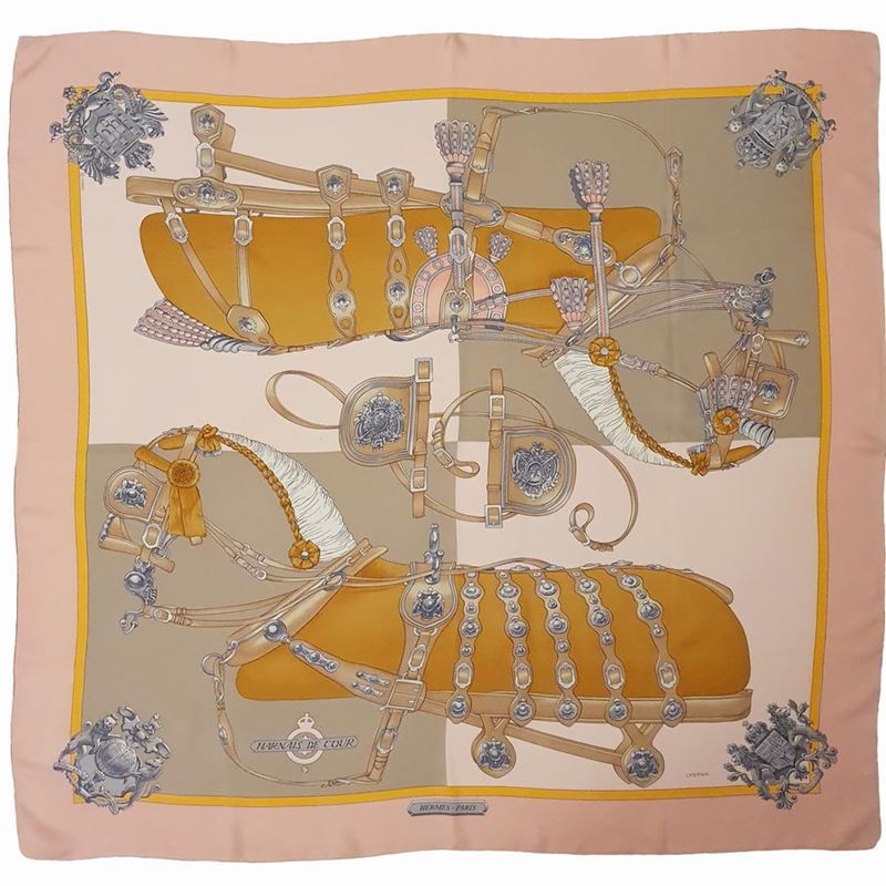 Hermès Foulard "harnais De Cour" di Ledoux