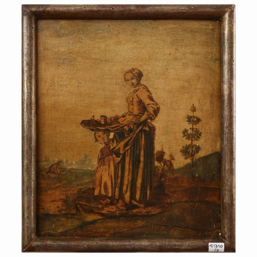 Scuola Veneta del XVIII Secolo - Personaggi Settecenteschi