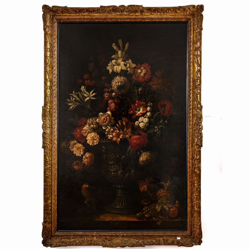 Cerchia di Bartolomeo Bimbi - Natura Morta con Fiori