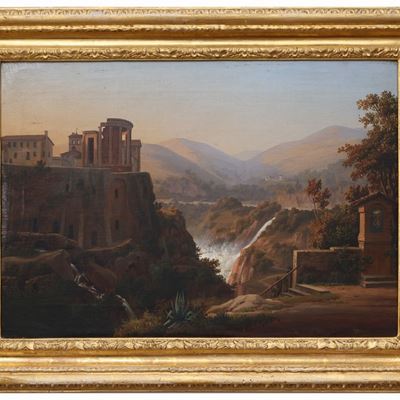 Paesaggio con i Ruderi del Tempio di Vesta