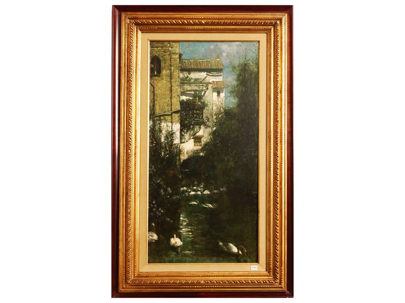 Salvatore Postiglione - Paesaggio con Cigni