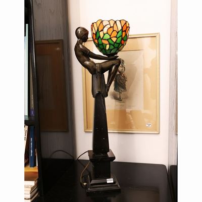 Lampada da Tavolo Ad Imitazione dello Stile Art Nouveau