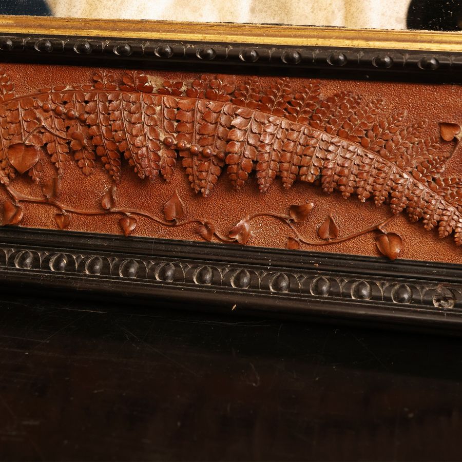 Luigi Frullini - Cornice in Legno di Noce Scolpito, Seconda Metà del XIX Secolo