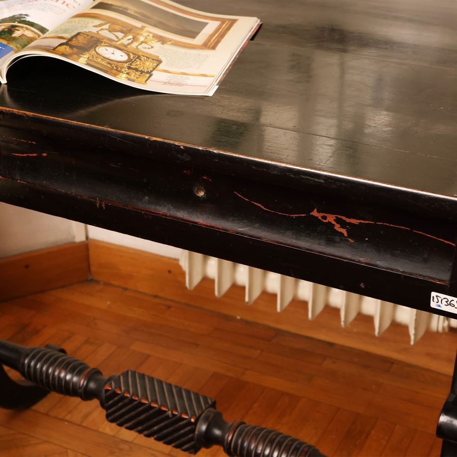 Tavolo Scrittoio in Legno Ebanizzato