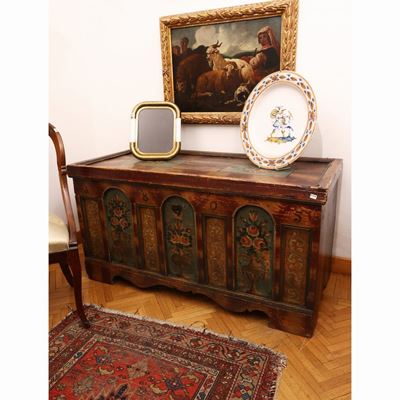 Cassapanca Tirolese in Legno Tenero